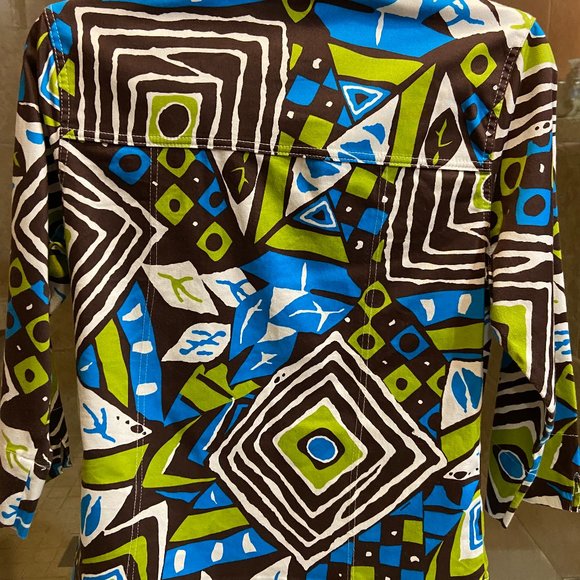 Kak Tus geometric design jacket - Picture 3 of 4